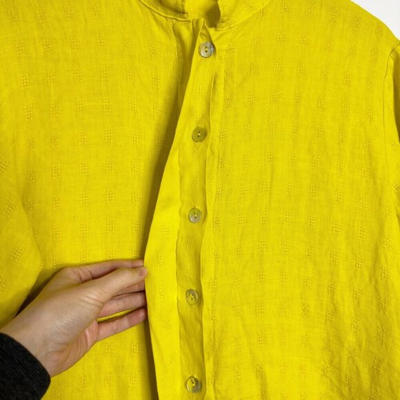 BRYN WALKER Linen 3/4 Sleeve Shirt - Picture 4 of 7